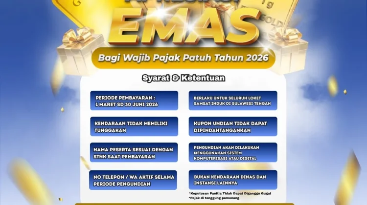 Mau Dapat Emas? Bayar Pajak Kendaraan sebelum Jatuh Tempo