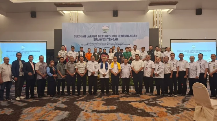 Perkuat Literasi Cuaca, BMKG Palu Gelar Sekolah Lapang Meteorologi Penerbangan