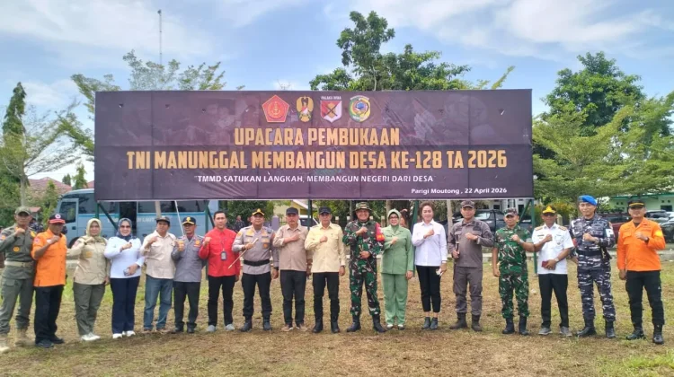 TMMD ke-128 di Parigi Moutong Fokus Infrastruktur dan Pemberdayaan Warga Desa