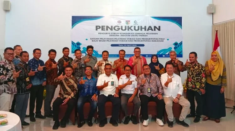 Pengukuhan FKLPID Sulteng Dorong Sinkronisasi Pelatihan dan Kebutuhan Industri
