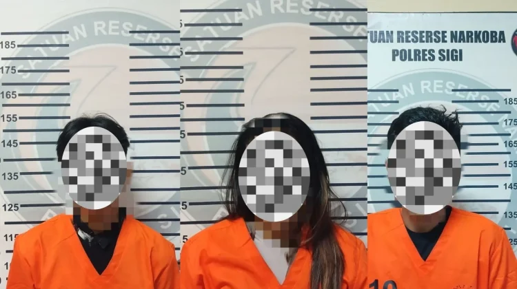 Polres Sigi Sita 20,93 Gram Sabu 3 Pelaku Dibekuk