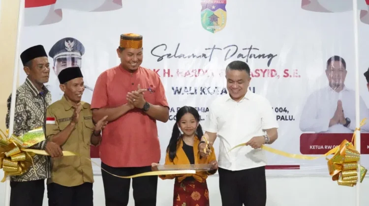 Resmikan Balai RT Kelurahan Talise Wali Kota Palu Dorong Terwujudnya RW Tangguh
