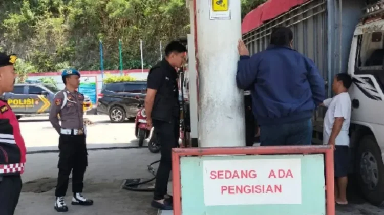 Polres Donggala Sidak Dua SPBU Cegah Kecurangan Pengisian BBM