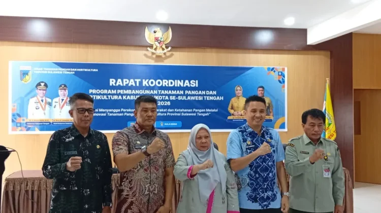 Wagub Sulteng Buka Rakor TPH 2026, Resmikan Wisma Tani dan Aplikasi SI Giling