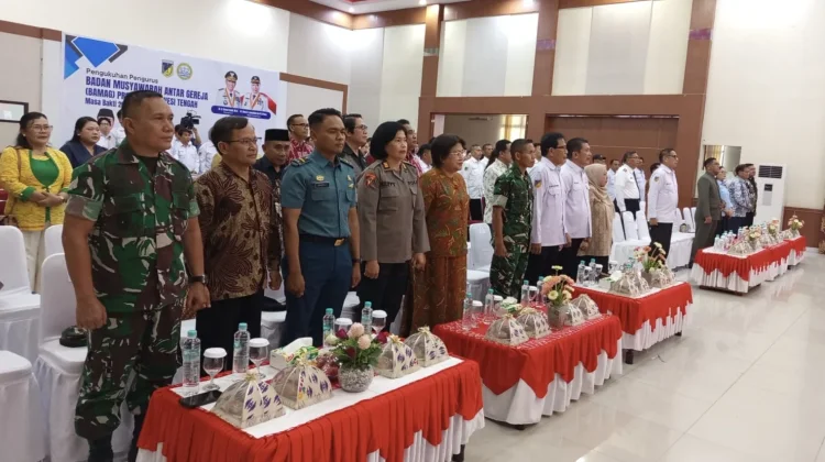 Perkuat Sinergi, Korem 132 Tadulako Hadiri Pelantikan BAMAG Sulteng