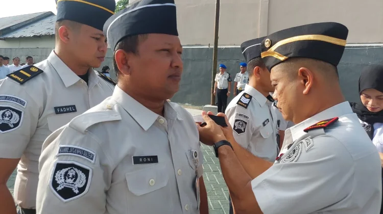 Ditjenpas Sulteng Kukuhkan Satops Patnal dan Sematkan Kenaikan Pangkat Pegawai