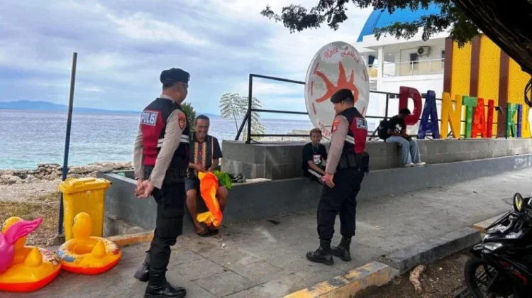 Polres Banggai Tingkatkan Patroli ke Tempat Wisata KM 5 Luwuk
