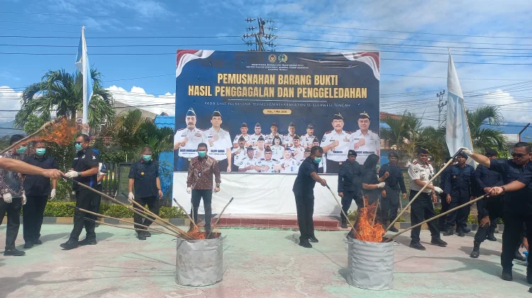 Kanwil Ditjenpas Sulteng Musnahkan Barang Terlarang Milik Wabin