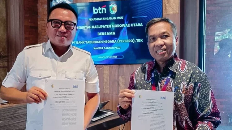 Pemkab Morowali Utara Tandatangani Kerjasama Strategis Bersama Bank BTN