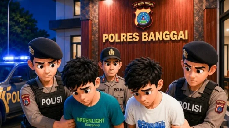 Polres Banggai Amankan Dua Remaja Terduga Pelaku Penggeroyokan