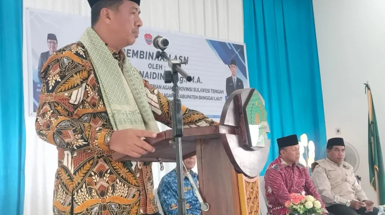 Kakanwil Kemenag Sulteng Luncurkan Aplikasi Bimwin di Banggai Laut