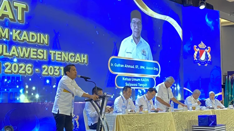 Gufran Ahmad Resmi Terpilih Sebagai Ketua Kadin Sulteng 2026-2031