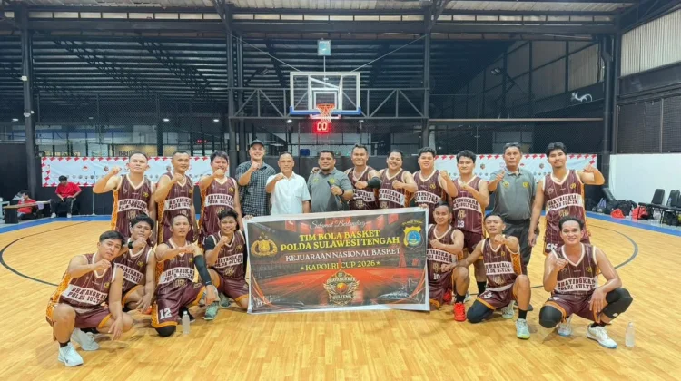 Debut di Kapolri Cup 2026, Tim Basket Polda Sulteng Raih Kemenangan Perdana
