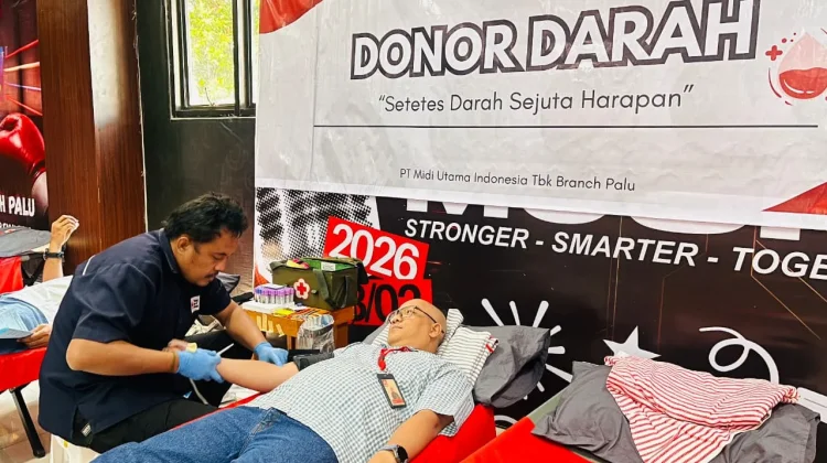 Alfamidi Palu Dorong Kesadaran Donor Darah lewat Program CSR