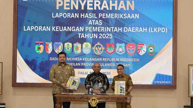 BPK Serahkan LHP LKPD 2025, 11 Daerah di Sulteng Raih Opini WTP