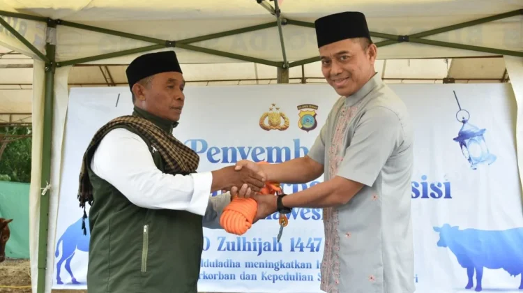 Polda Sulteng Sembelih 139 Sapi dan 20 Kambing di Hari Raya Idul Adha 1447 H