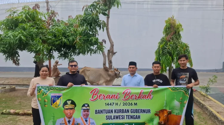 LPKA Palu Terima Bantuan Hewan Kurban dari Gubernur Sulteng