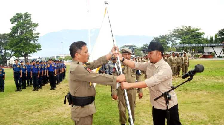 Ratusan Pengaman Daerah Pemkot Palu Ikuti Peringatan Gabungan di Toli-Toli