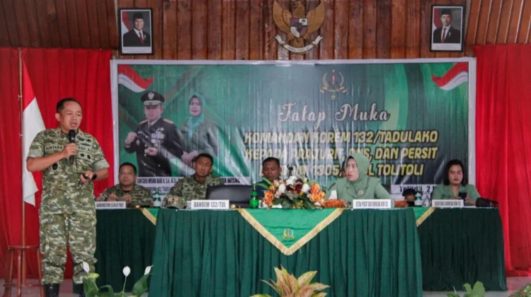 Kunjungan Kerja ke Tolitoli, Danrem 132 Tadulako Pacu Kinerja Prajurit