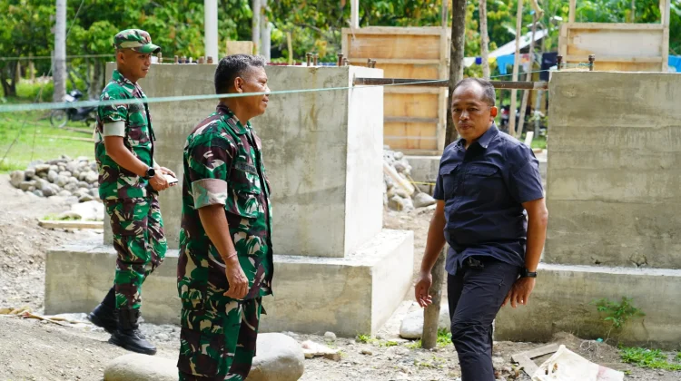 Terjang Arus Sungai, Danrem 132 Tadulako Tinjau Jembatan Baina'a Parimo