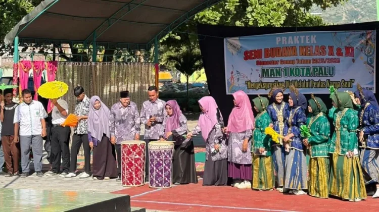 Tabuh Gimba, Kepala MAN 1 Palu Buka Kegiatan Ujian Praktik Seni Budaya 2026