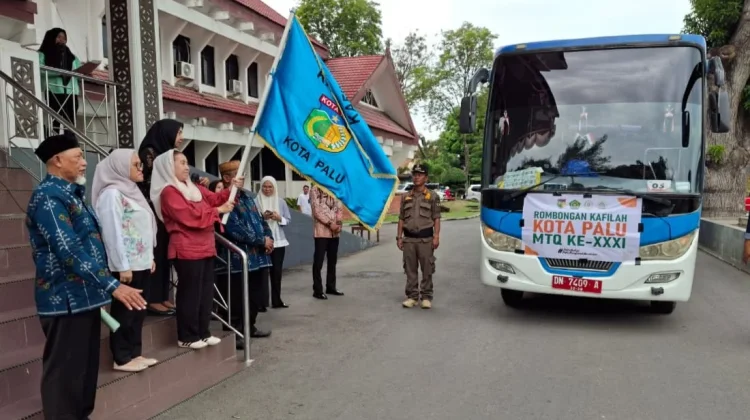 Wakil Wali Kota Palu Lepas Puluhan Kafilah untuk Ikut Dalan Ajang MTQ ke-21 Sulteng,