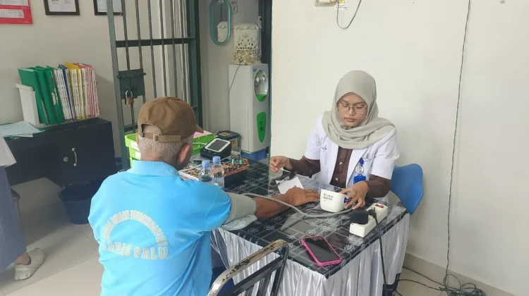 Deteksi Dini Penyakit, Klinik Lapas Palu Layani Medis Warga Binaan