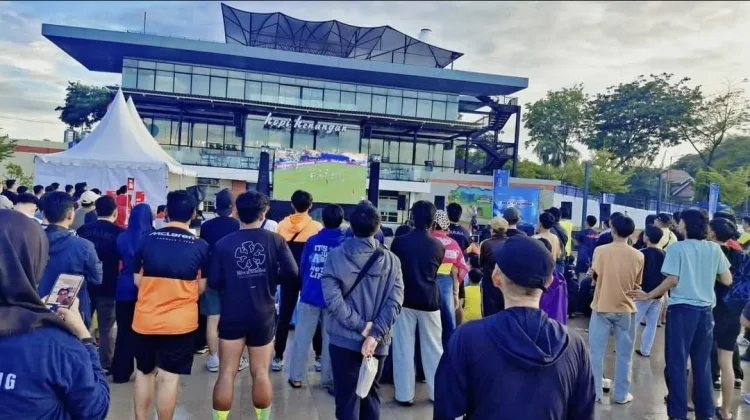Nobar Piala Dunia 2026 di Lapangan Watulemo Palu