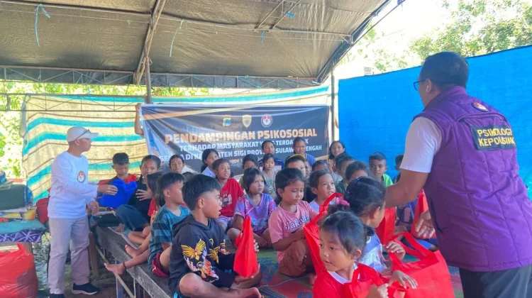 Polda Sulteng Bantu Pemulihan Trauma Korban Gempa Sigi