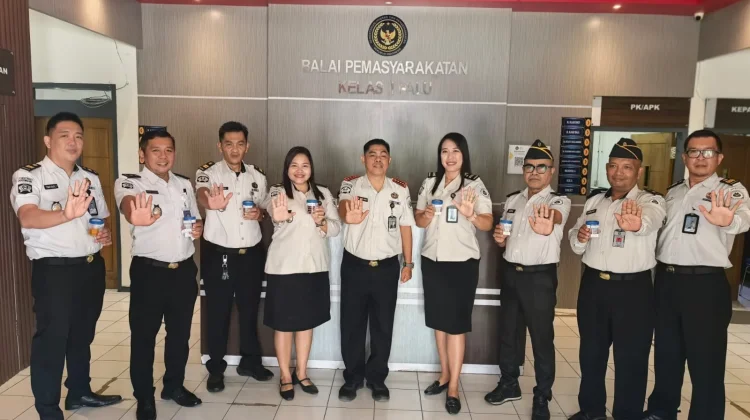 Bapas Palu Gelar Tes Urin Pejabat Struktural, Seluruh Hasil Dinyatakan Negatif