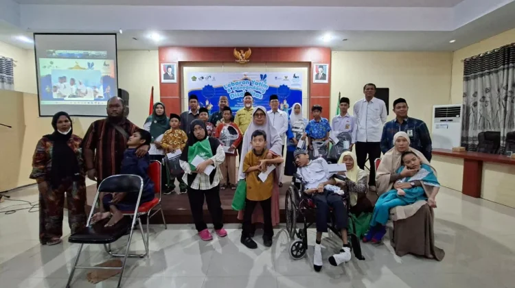 Momentum 10 Muharram, Baznas dan Kemenag Palu Santuni Anak Yatim dan Disabilitas