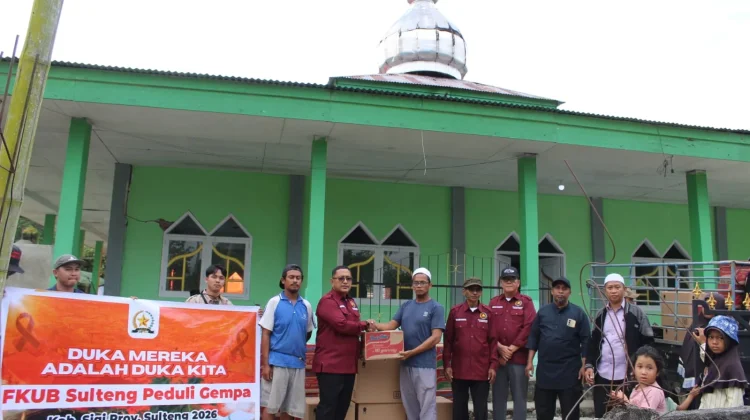 FKUB dan BAMAG Sulteng Salurkan Ratusan Paket Bantuan untuk Korban Gempa Sigi