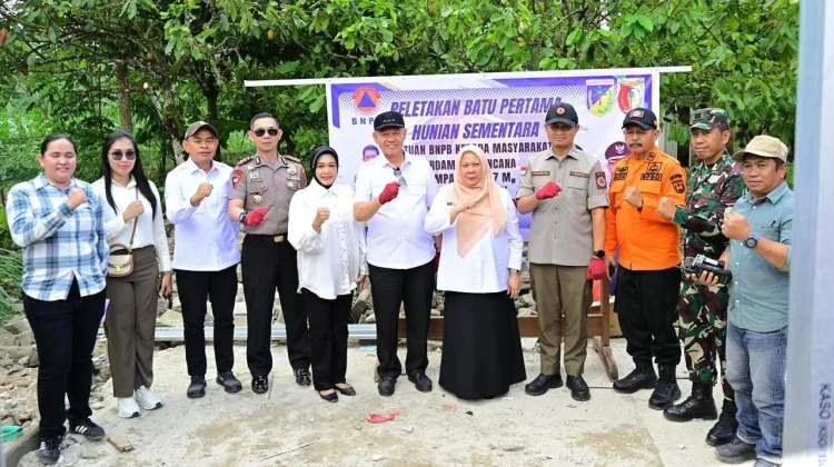 BNPB dan Pemprov Sulteng Mulai Bangun 50 Huntara untuk Korban Gempa Bumi di Sigi