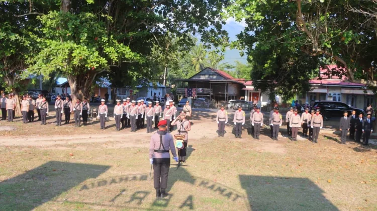 Kapolres Sigi Ajak Personel Teladani Semangat Pengabdian Pendahulu Polri