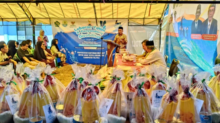 Kemenag-Baznas Tolitoli Salurkan Santunan bagi 494 Yatim dan Disabilitas