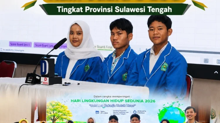 MAN 1 Palu Raih Juara III LCC Hari Lingkungan Hidup Tingkat Sulteng