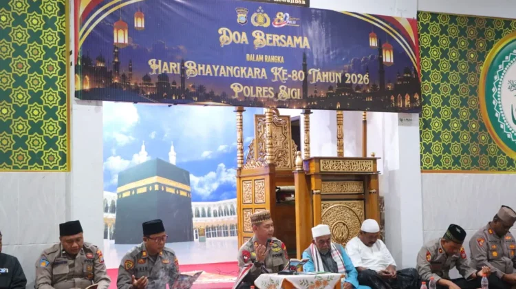 Sambut Hari Bhayangkara ke-80, Polres Sigi Gelar Doa Bersama