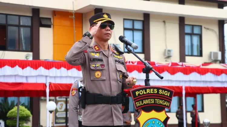 55 Personel Polres Sigi Naik Pangkat, Kapolres Tekankan Tanggung Jawab