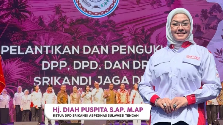 Diah Puspita Pimpin DPD Srikandi ABPEDNAS Sulteng, Siap Perkuat Peran Perempuan