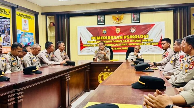 Perkuat Kesehatan Mental Perwira Baru, Biro SDM Polda Sulteng Gelar PKP