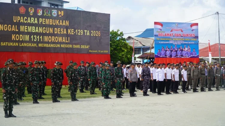 TMMD Ke-129 di Morowali Resmi Dimulai, Wujud TNI Hadir untuk Membangun Negeri