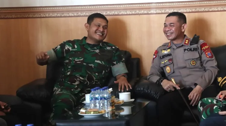 Kapolres Sigi Perkuat Sinergi Bersama Dandim 1306/Kota Palu