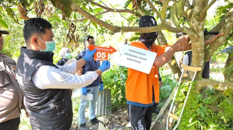 Polres Morowali Utara Rekonstruksi Kasus Penembakan di Desa Era