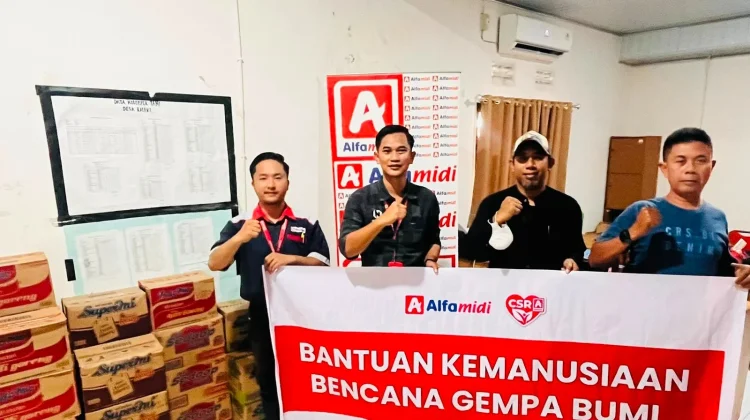 Bentuk Kepedulian, Alfamidi Salurkan Bantuan Gempa untuk Sigi