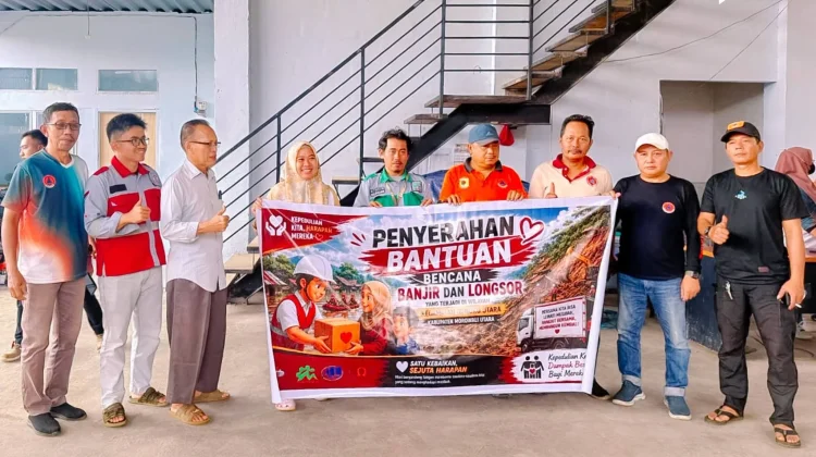 Perusahaan Tambang Morut Salurkan Bantuan untuk Korban Bencana Bungku Utara