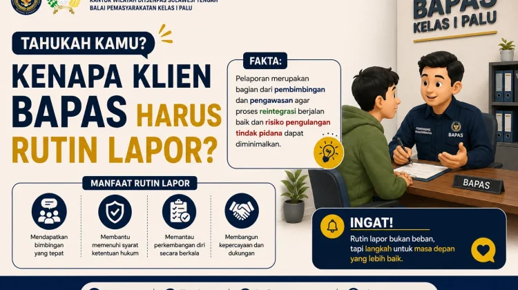 Rutin Lapor Jadi Bagian Penting Pembimbingan Klien Bapas