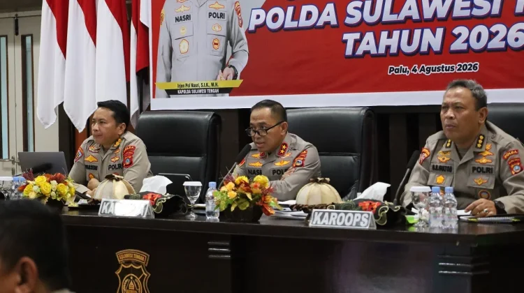 Polda Sulteng Gelar Evaluasi Operasional dan Apresiasi Tiga Polres