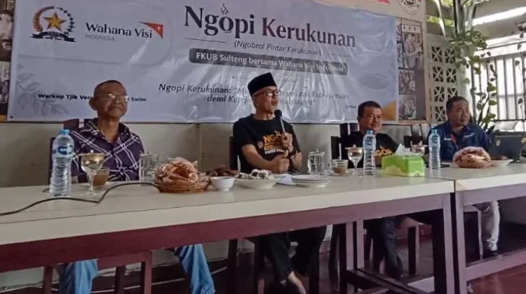 FKUB Sulteng Menggelar Ngopi Kerukunan Bersama Wahana Visi Indonesia di Palu