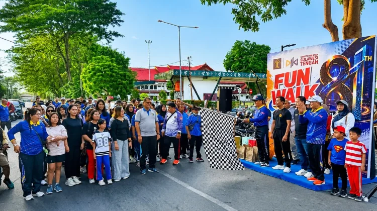 Kanwil Kemenkum Sulteng Semarakkan Hari Pengayoman Ke-81 lewat Fun Walk