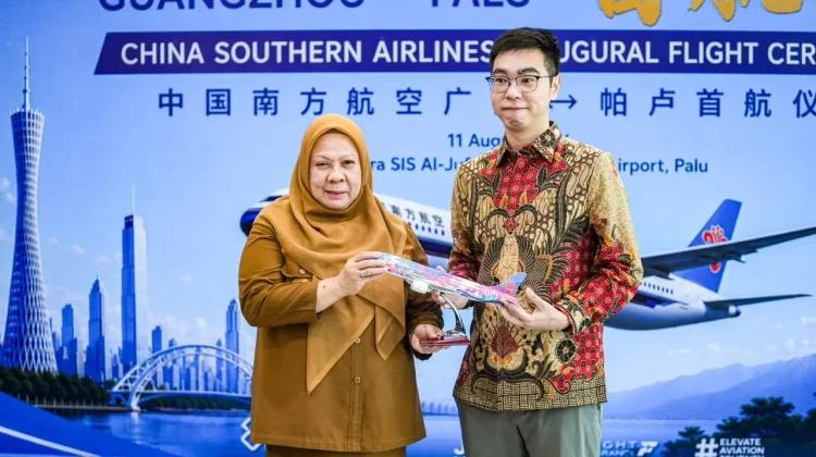 China Southern Buka Palu–Guangzhou, Wagub Reny Dorong Sulteng Tembus Pasar Global